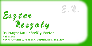 eszter meszoly business card